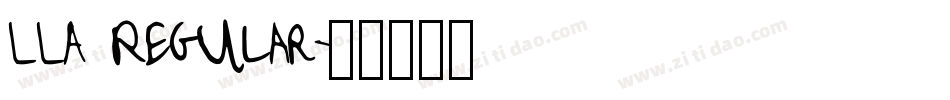 LLA Regular字体转换